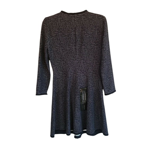 BCBGMAXAZRIA Linza Fringe Trim Knit Fit & Flare Dress XS NWT - Picture 9 of 12